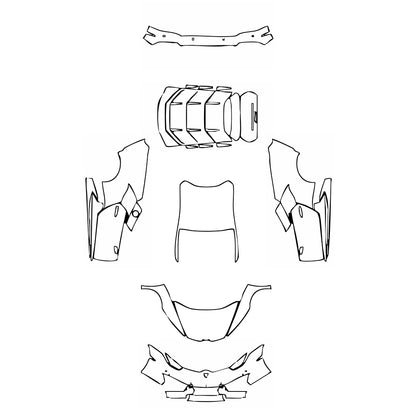 Pre-Cut PPF Lamborghini Huracan Huracan RWD (LP580-2) Coupe 2018 - PPF-Kits