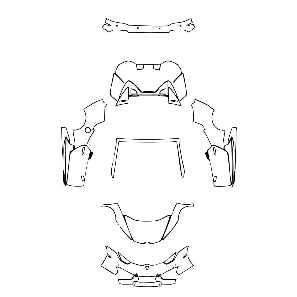 Pre-Cut PPF Lamborghini Huracan Huracan RWD (LP580-2) Spyder 2017 - PPF-Kits