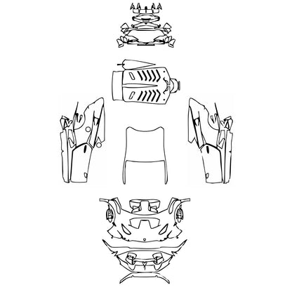 Pre-Cut PPF Lamborghini Huracan Huracan STO 2021 - PPF-Kits