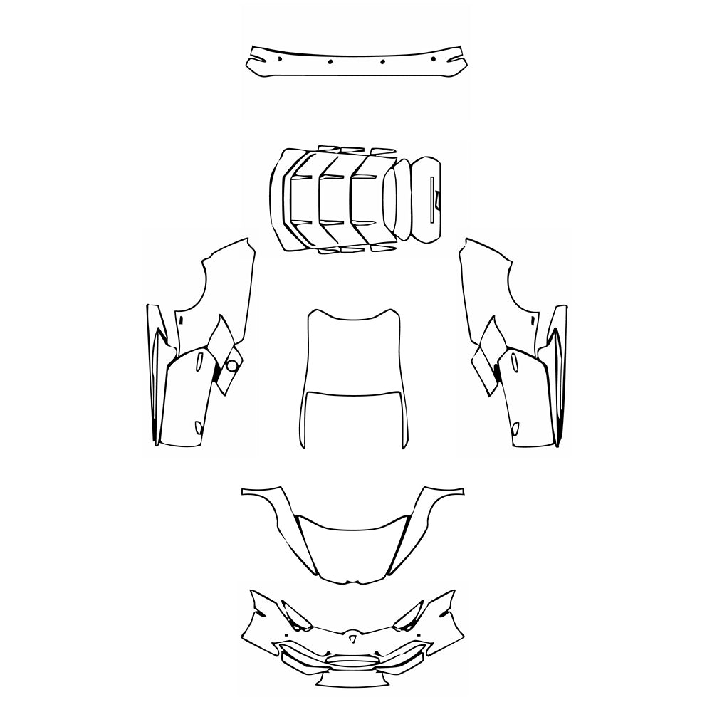 Pre-Cut PPF Lamborghini Huracan Huracan (LP610-4) Coupe 2018 - PPF-Kits