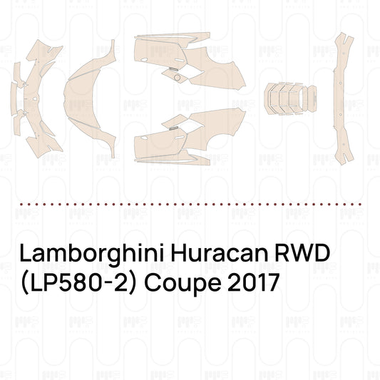 Pre-Cut PPF Lamborghini Huracan RWD (LP580-2) Coupe 2017