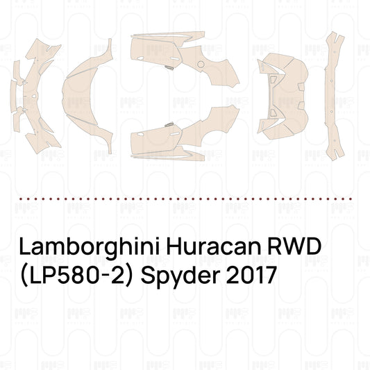 Pre-Cut PPF Lamborghini Huracan RWD (LP580-2) Spyder 2017