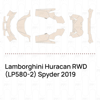 Pre-Cut PPF Lamborghini Huracan RWD (LP580-2) Spyder 2019