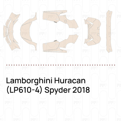 Pre-Cut PPF Lamborghini Huracan (LP610-4) Spyder 2018