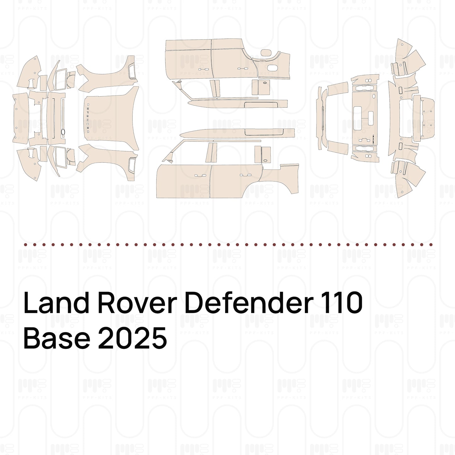 Pre-Cut PPF Land Rover Defender 110 Base 2025