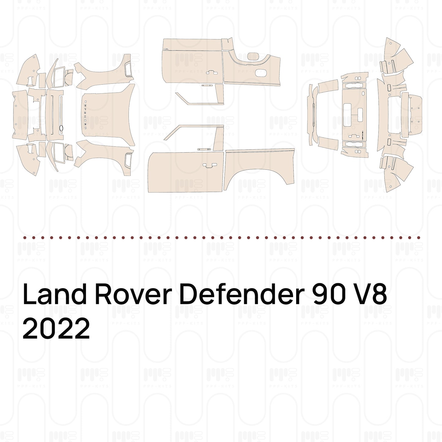 Pre-Cut PPF Land Rover Defender 90 V8 2022