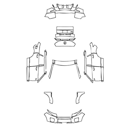 Pre-Cut PPF Land Rover Range Rover Evoque 5 Doors Base 2018 - PPF-Kits