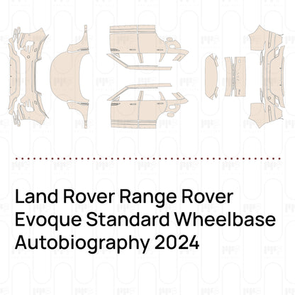 Pre-Cut PPF Land Rover Range Rover Evoque Standard Wheelbase Autobiography 2024
