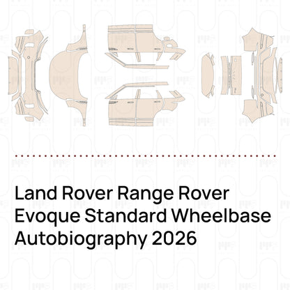 Pre-Cut PPF Land Rover Range Rover Evoque Standard Wheelbase Autobiography 2026
