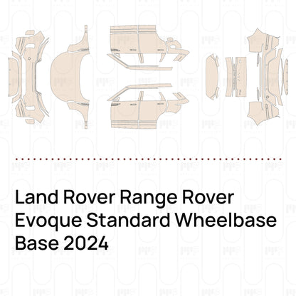 Pre-Cut PPF Land Rover Range Rover Evoque Standard Wheelbase Base 2024