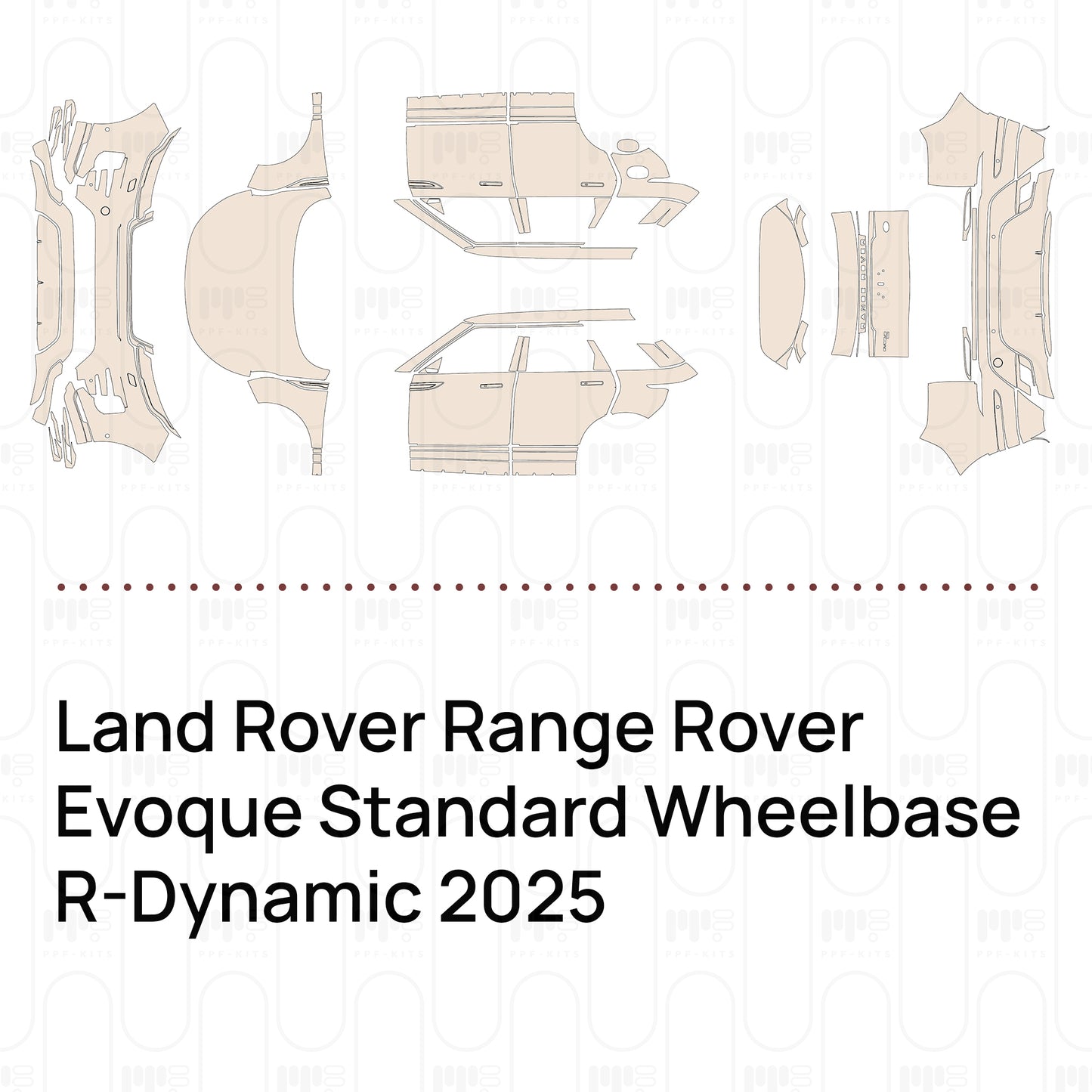 Pre-Cut PPF Land Rover Range Rover Evoque Standard Wheelbase R-Dynamic 2025