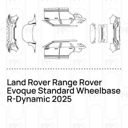 Pre-Cut PPF Land Rover Range Rover Evoque Standard Wheelbase R-Dynamic 2025