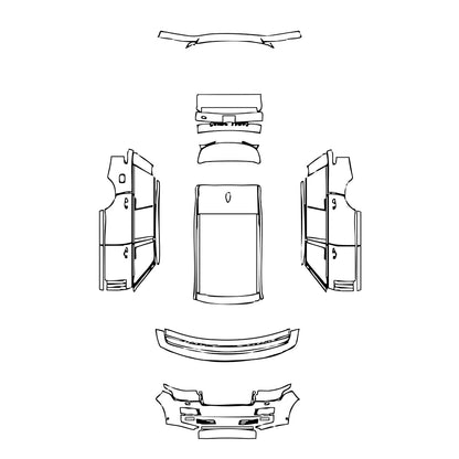 Pre-Cut PPF Land Rover Range Rover Extended Wheelbase Base 2015 - PPF-Kits