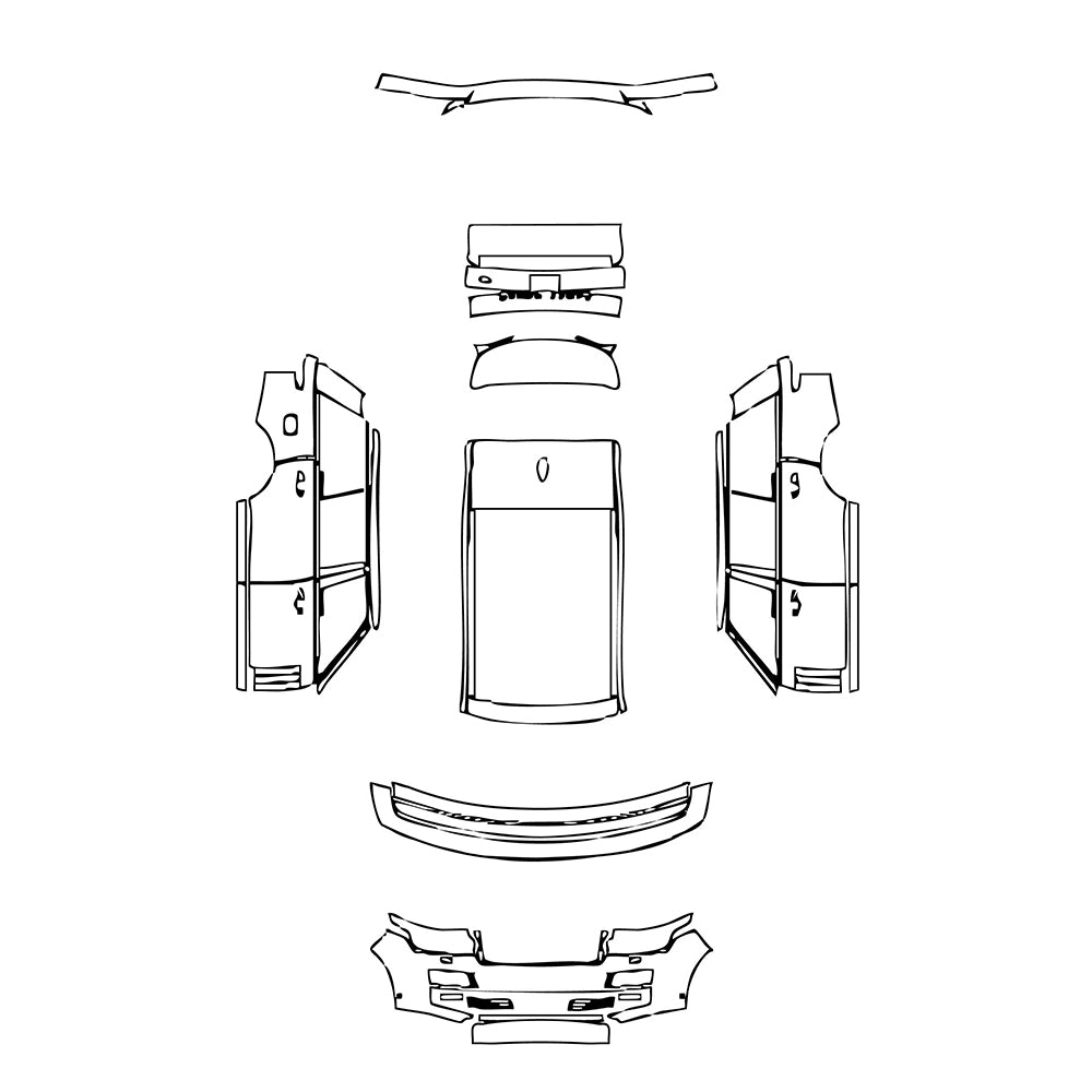 Pre-Cut PPF Land Rover Range Rover Extended Wheelbase Base 2017 - PPF-Kits