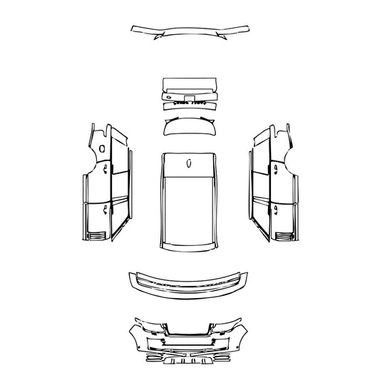 Pre-Cut PPF Land Rover Range Rover Extended Wheelbase Base 2019 - PPF-Kits