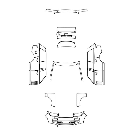 Pre-Cut PPF Land Rover Range Rover Standard Wheelbase Base 2014 - PPF-Kits