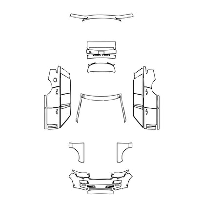 Pre-Cut PPF Land Rover Range Rover Standard Wheelbase Base 2015 - PPF-Kits