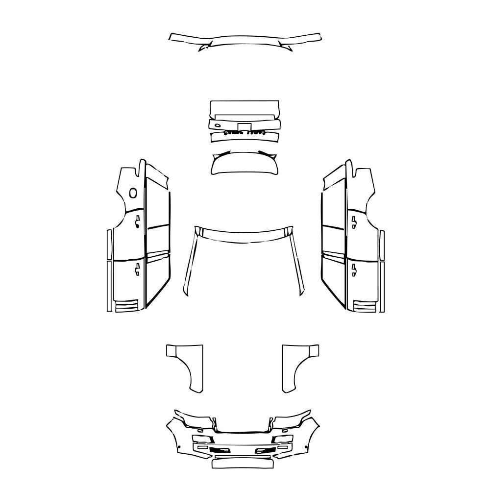 Pre-Cut PPF Land Rover Range Rover Standard Wheelbase Base 2016 - PPF-Kits