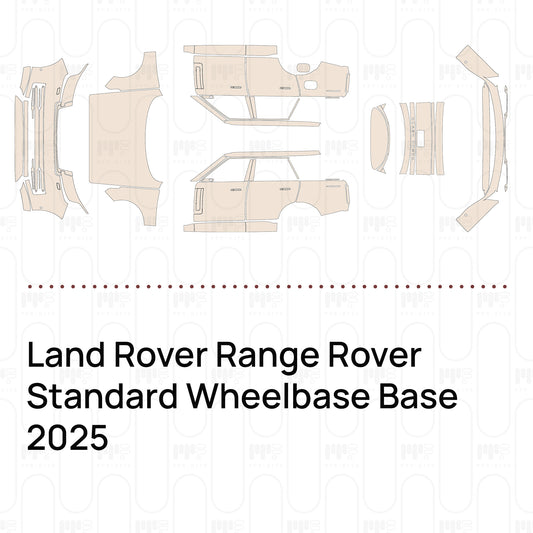 Pre-Cut PPF Land Rover Range Rover Standard Wheelbase Base 2025