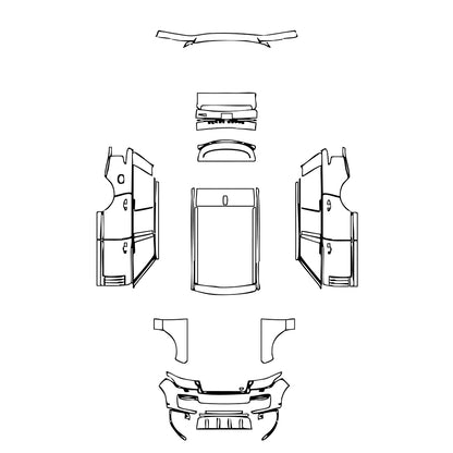 Pre-Cut PPF Land Rover Range Rover Standard Wheelbase SVAutobiography 2018 - PPF-Kits