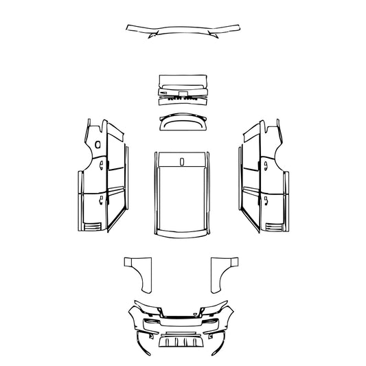 Pre-Cut PPF Land Rover Range Rover Standard Wheelbase SVAutobiography 2018 - PPF-Kits