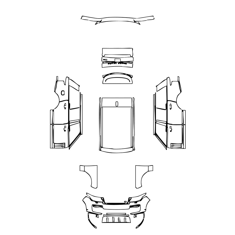 Pre-Cut PPF Land Rover Range Rover Standard Wheelbase SVAutobiography 2021 - PPF-Kits