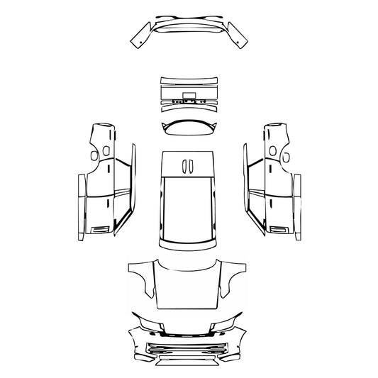 Pre-Cut PPF Land Rover Range Rover (23style) Standard Wheelbase Autobiography 2022 - PPF-Kits