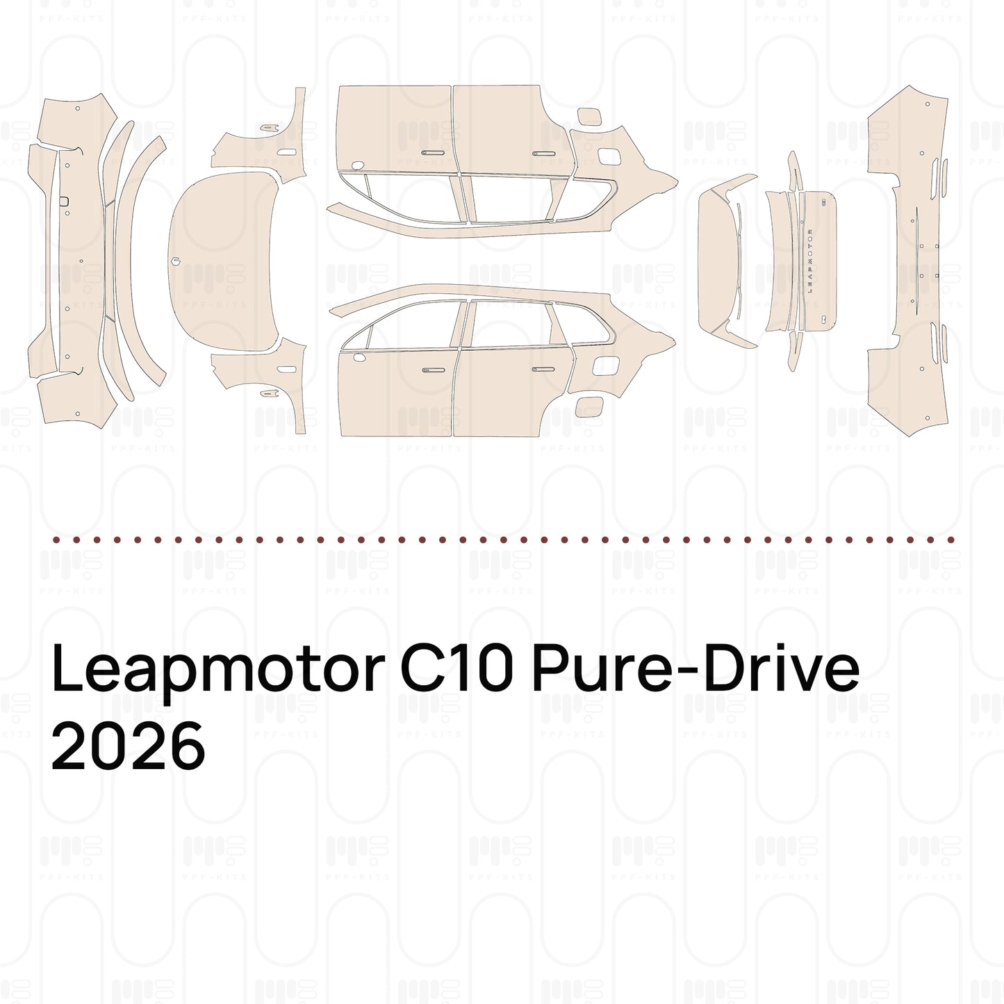 Pre-Cut PPF Leapmotor C10 Pure-Drive 2026