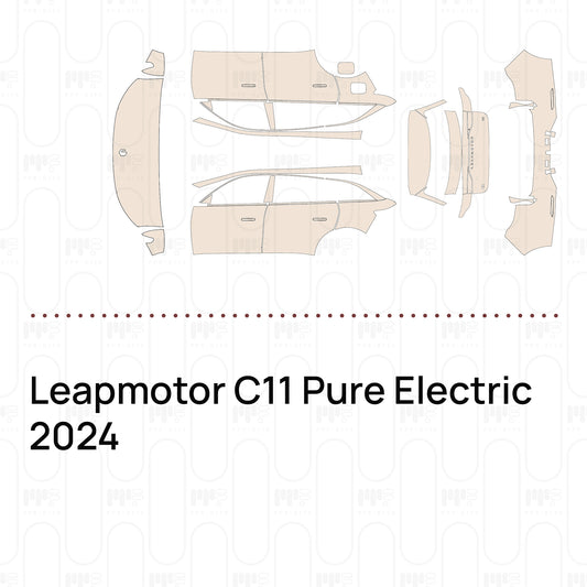 Leapmotor C11 Pure Electric 2024 – Forskåret PPF-lakbeskyttelsesfilm