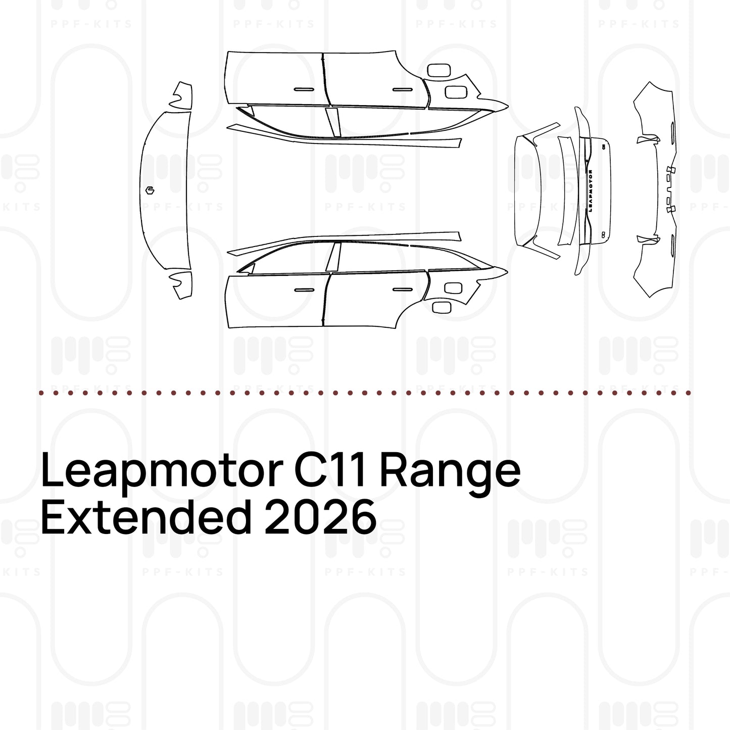 Pre-Cut PPF Leapmotor C11 Range Extended 2026