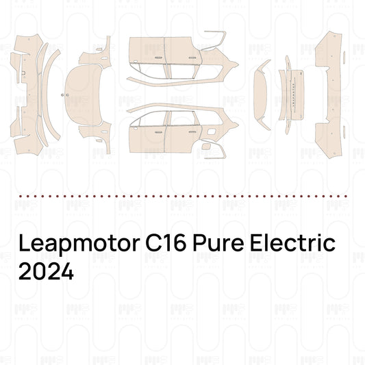 Leapmotor C16 Pure Electric 2024 – Forskåret PPF-lakbeskyttelsesfilm