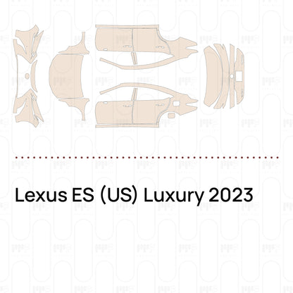 Pre-Cut PPF Lexus ES (US) Luxury 2023