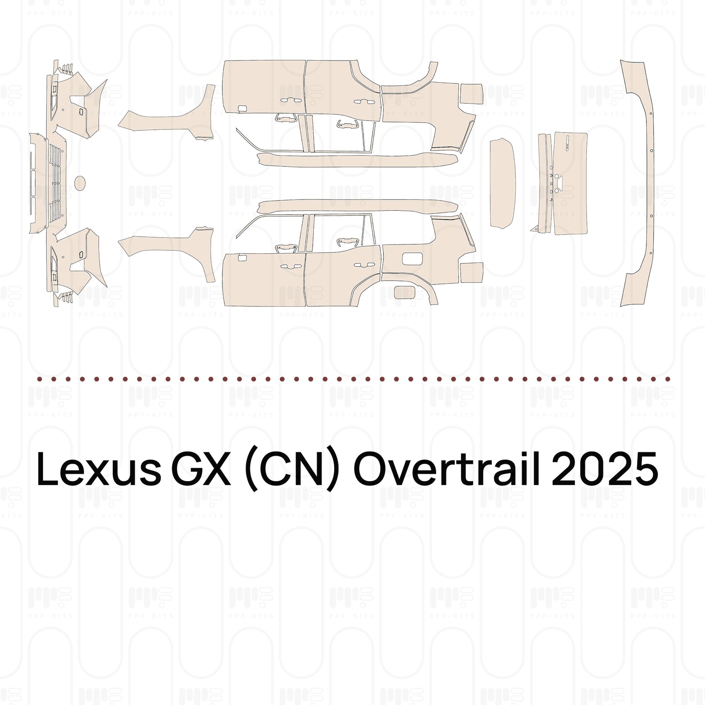 Pre-Cut PPF Lexus GX (CN) Overtrail 2025