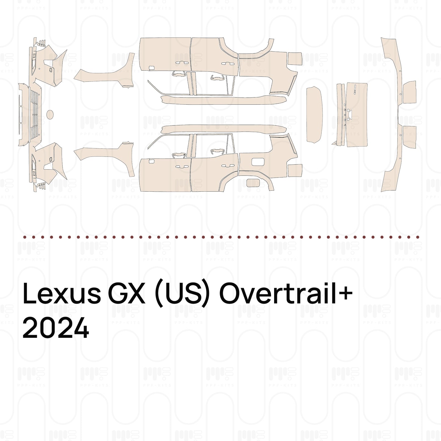 Pre-Cut PPF Lexus GX (US) Overtrail+ 2024