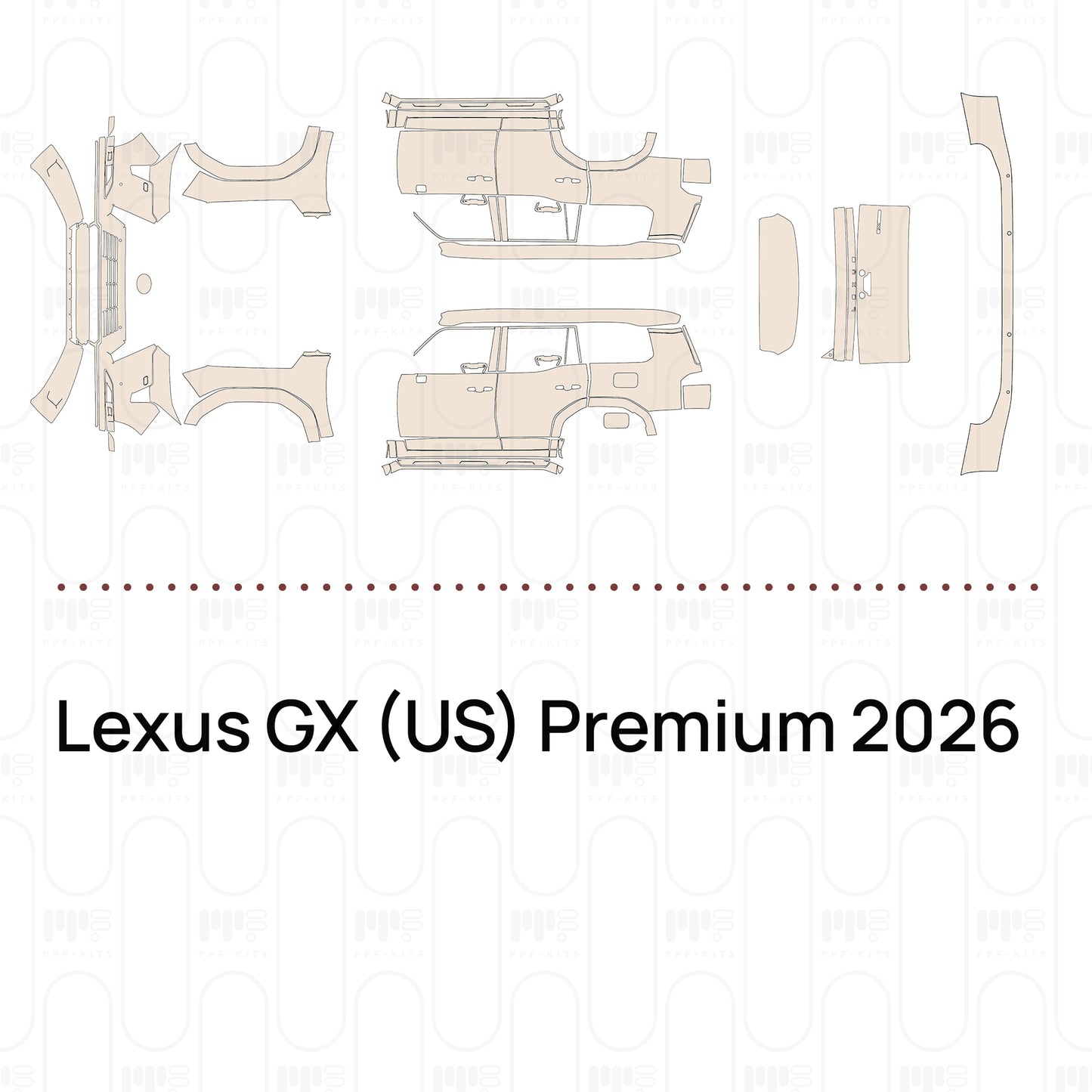 Pre-Cut PPF Lexus GX (US) Premium 2026