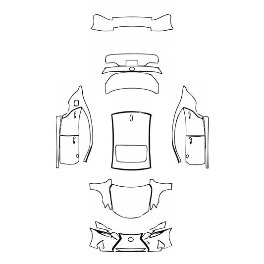 Pre-Cut PPF Lexus IS Sedan Base 2019 - PPF-Kits
