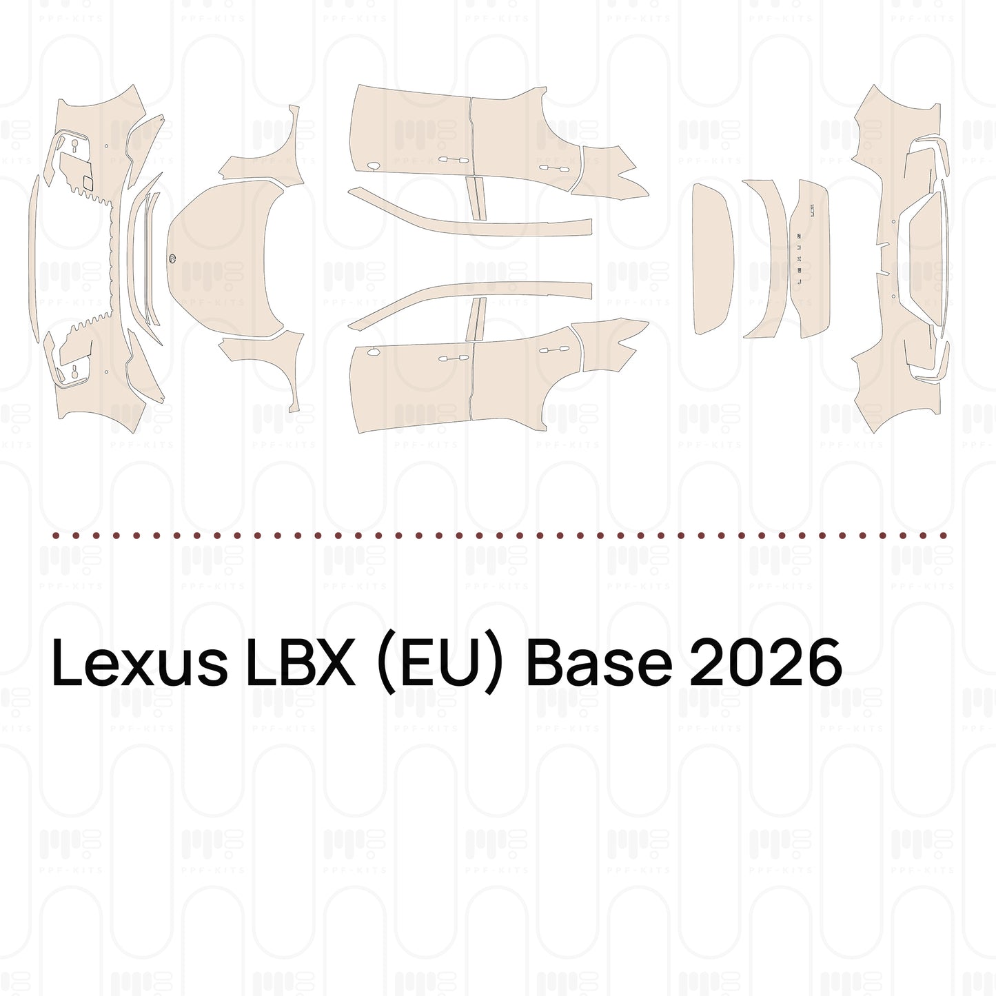 Pre-Cut PPF Lexus LBX (EU) Base 2026
