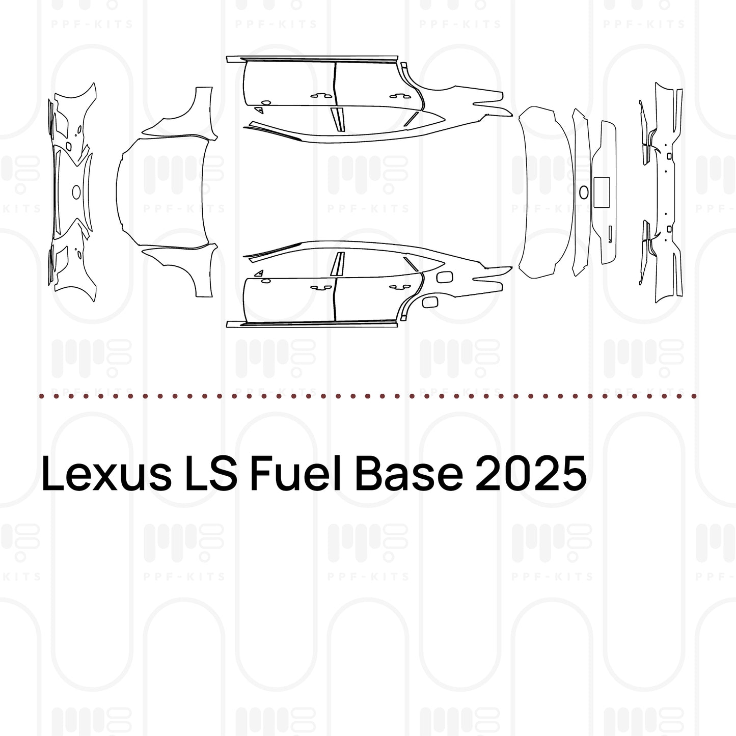 Pre-Cut PPF Lexus LS Fuel Base 2025