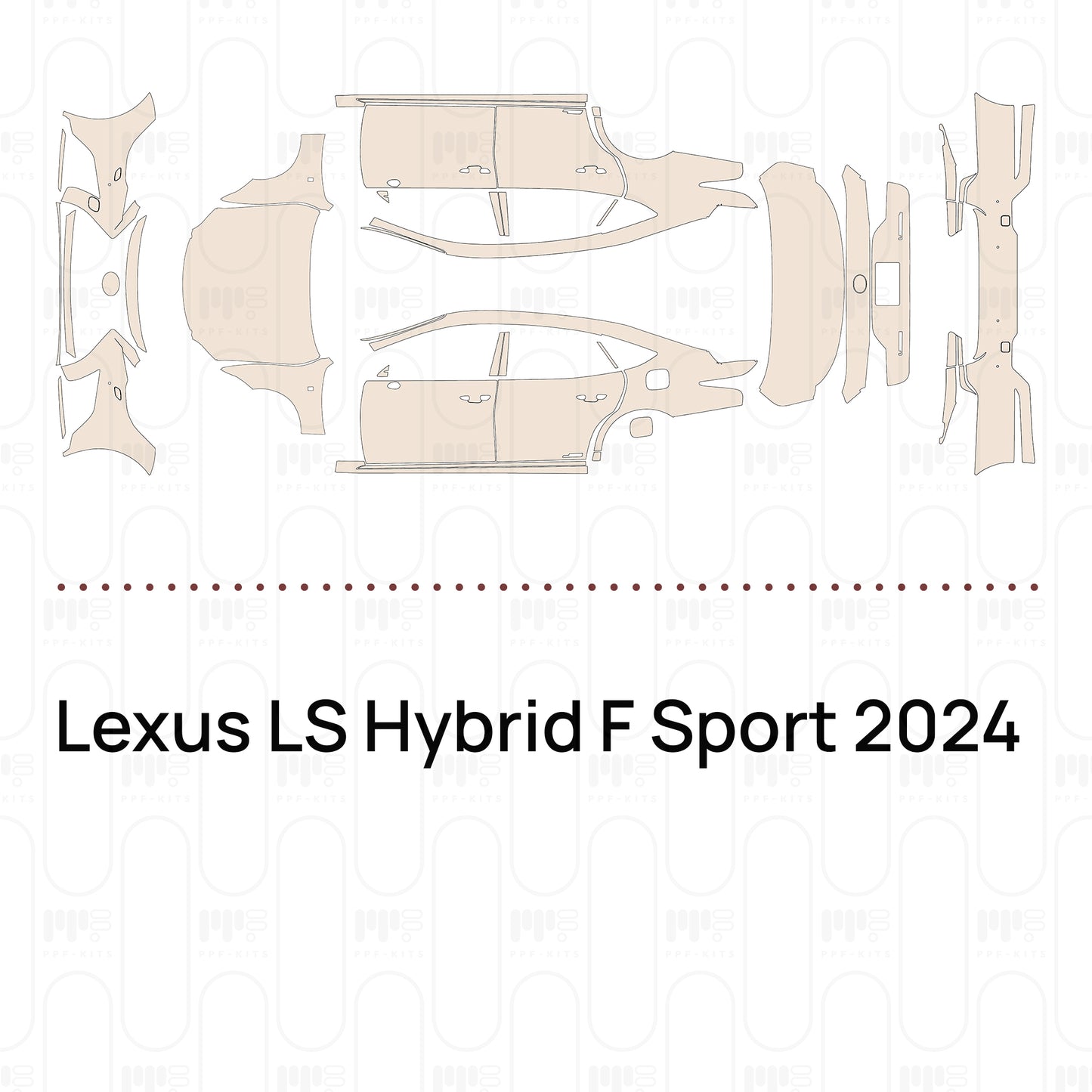 Pre-Cut PPF Lexus LS Hybrid F Sport 2024