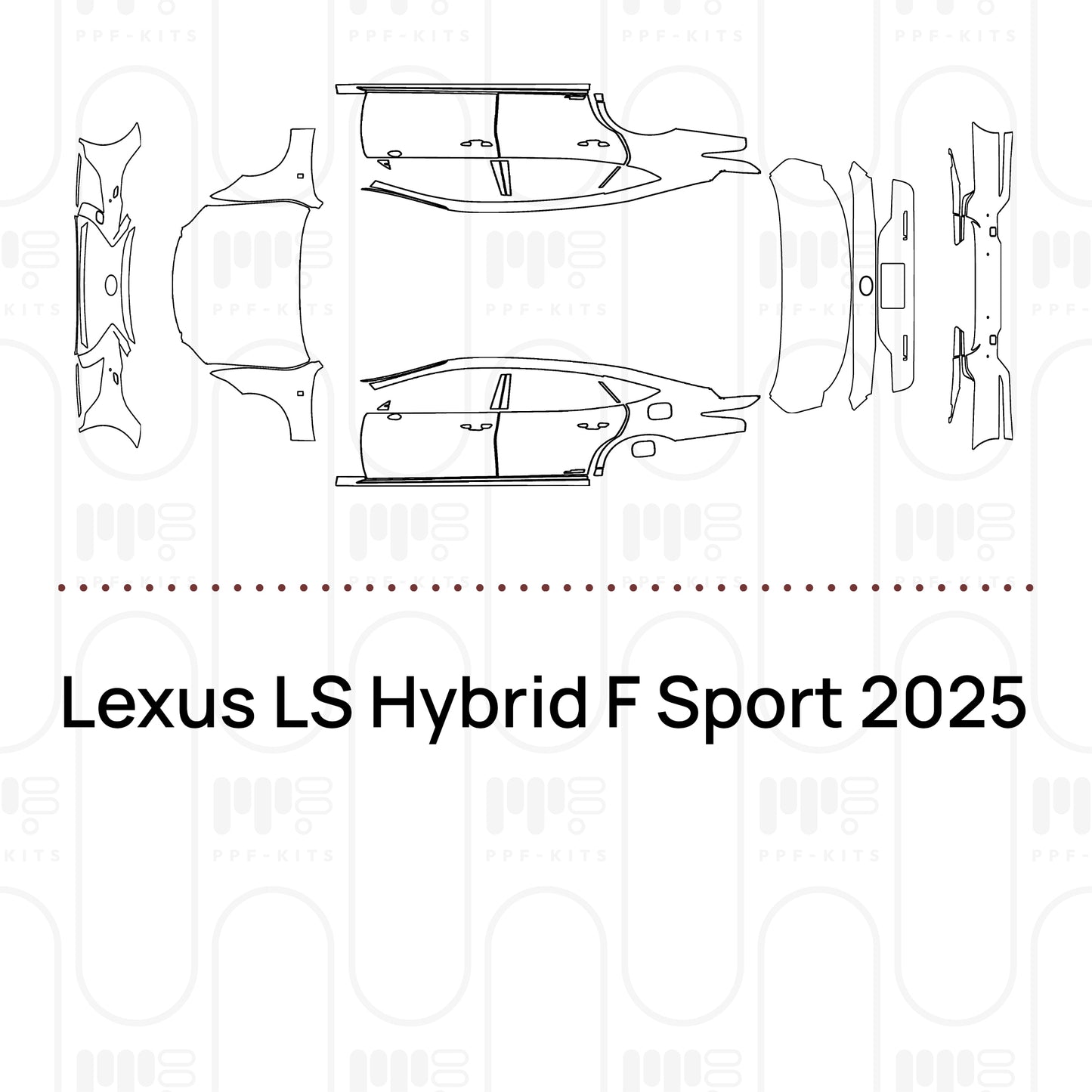 Pre-Cut PPF Lexus LS Hybrid F Sport 2025