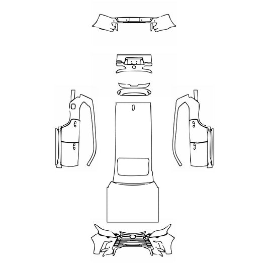 Pre-Cut PPF Lexus LX Luxury 2016 - PPF-Kits