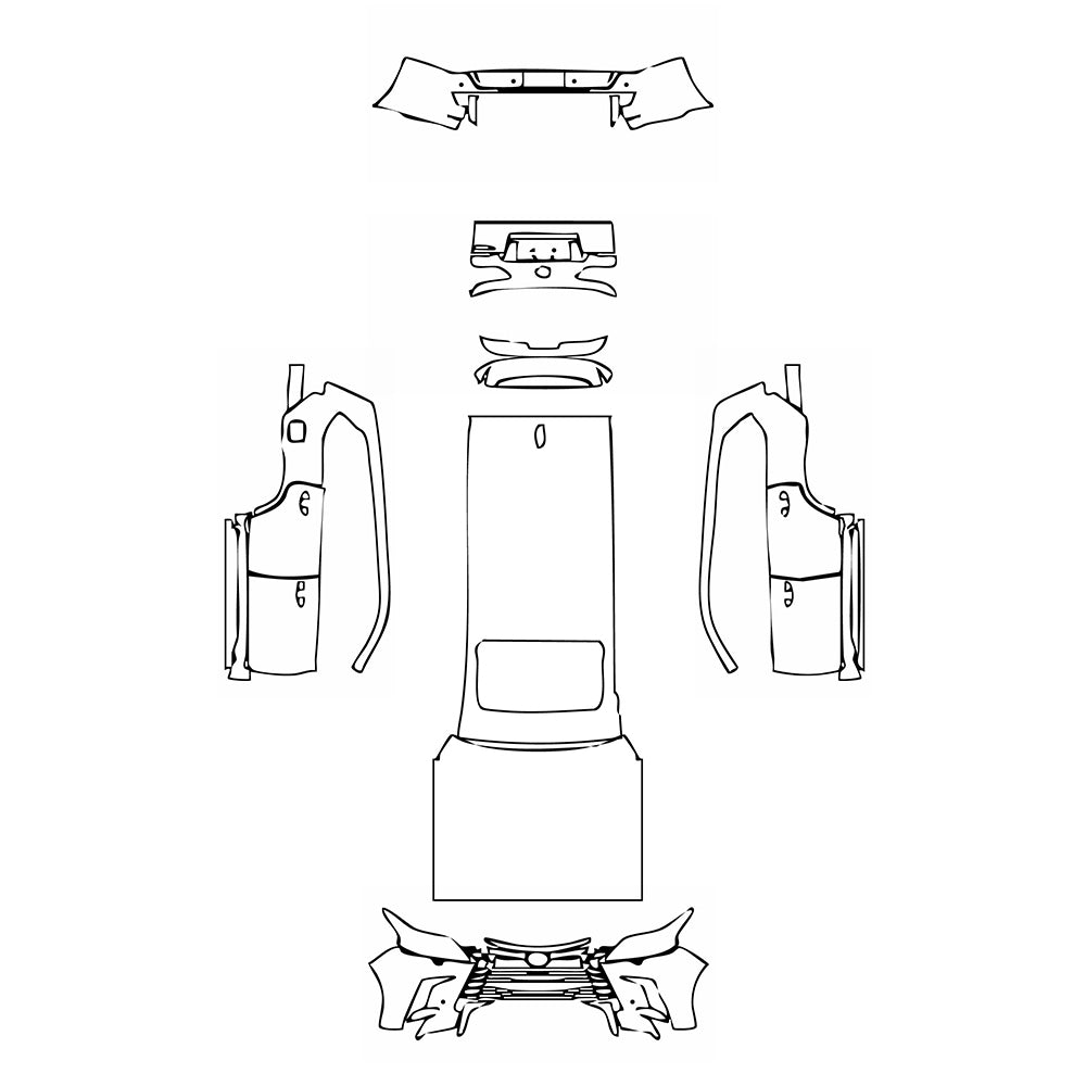 Pre-Cut PPF Lexus LX Luxury 2021 - PPF-Kits