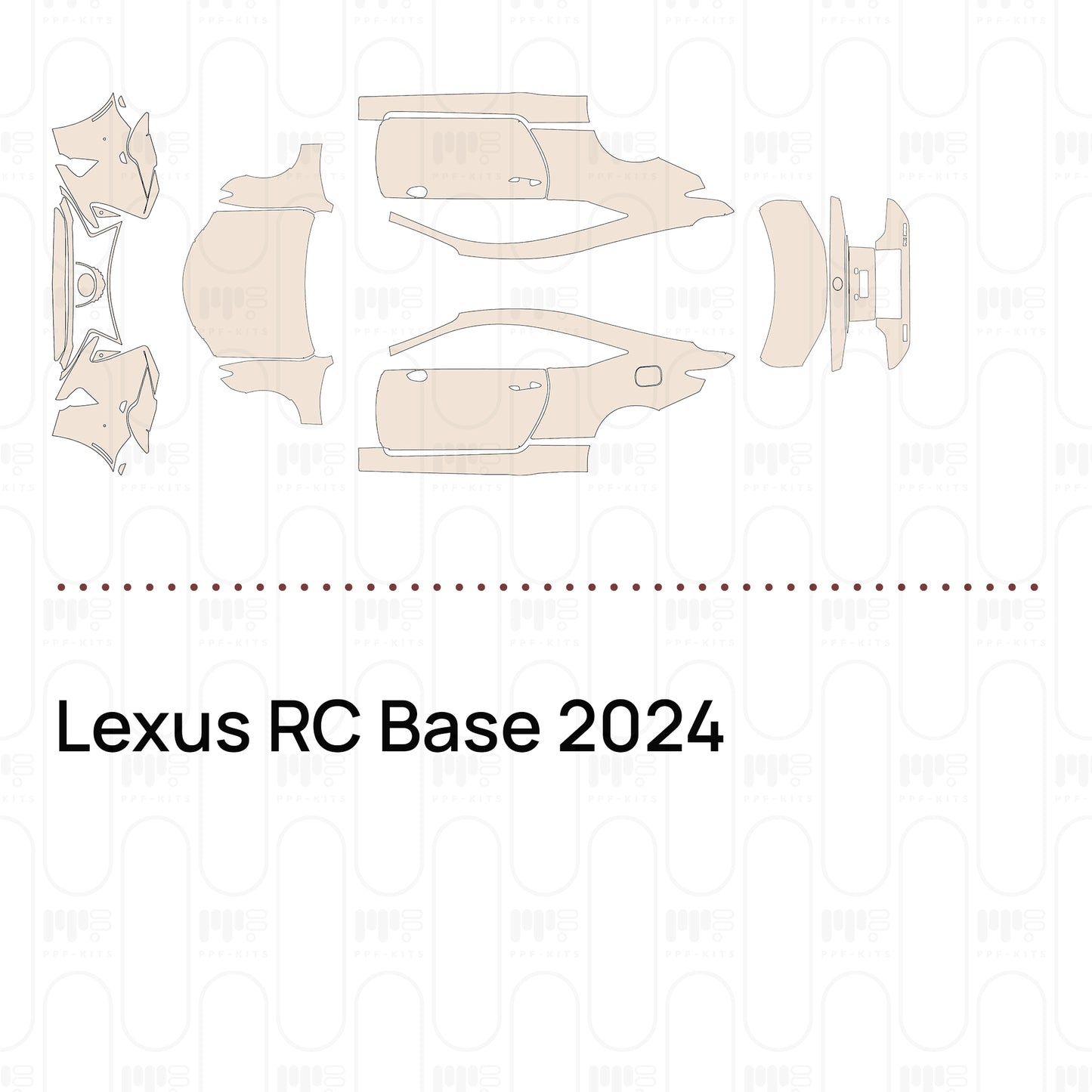 Pre-Cut PPF Lexus RC Base 2024