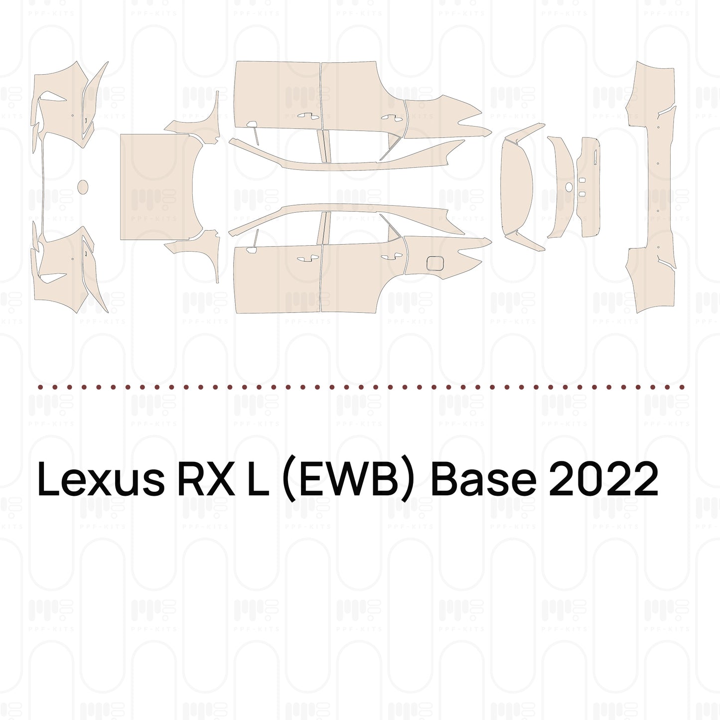 Pre-Cut PPF Lexus RX L (EWB) Base 2022