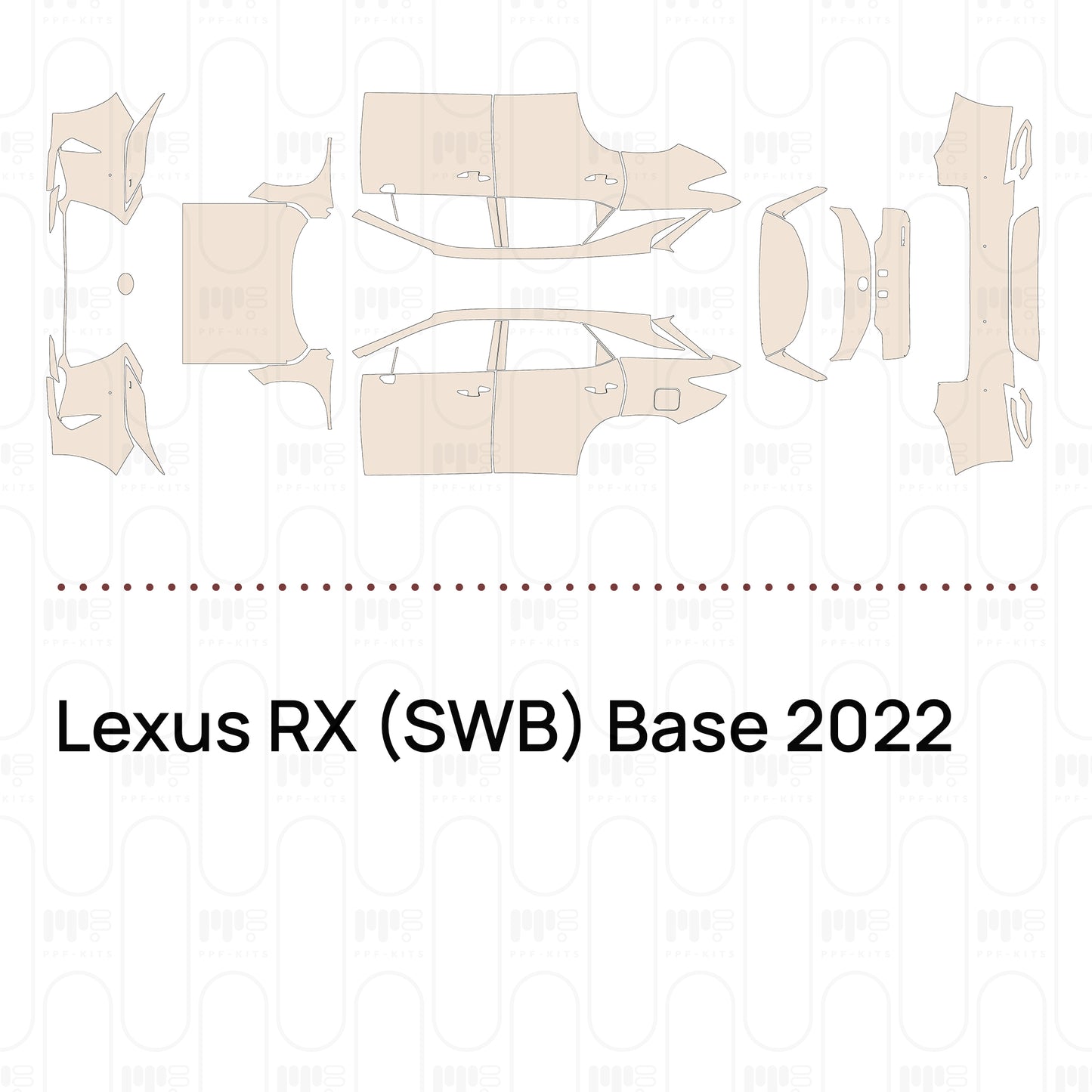 Pre-Cut PPF Lexus RX (SWB) Base 2022