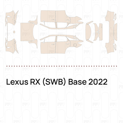 Pre-Cut PPF Lexus RX (SWB) Base 2022