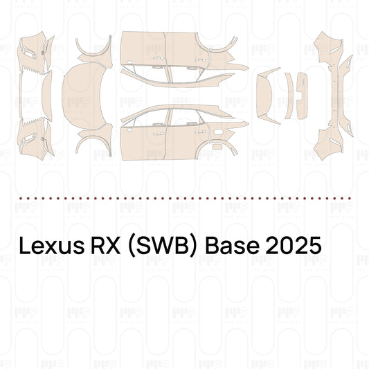Pre-Cut PPF Lexus RX (SWB) Base 2025