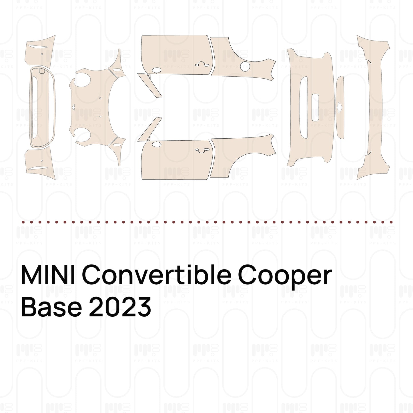 Pre-Cut PPF MINI Convertible Cooper Base 2023