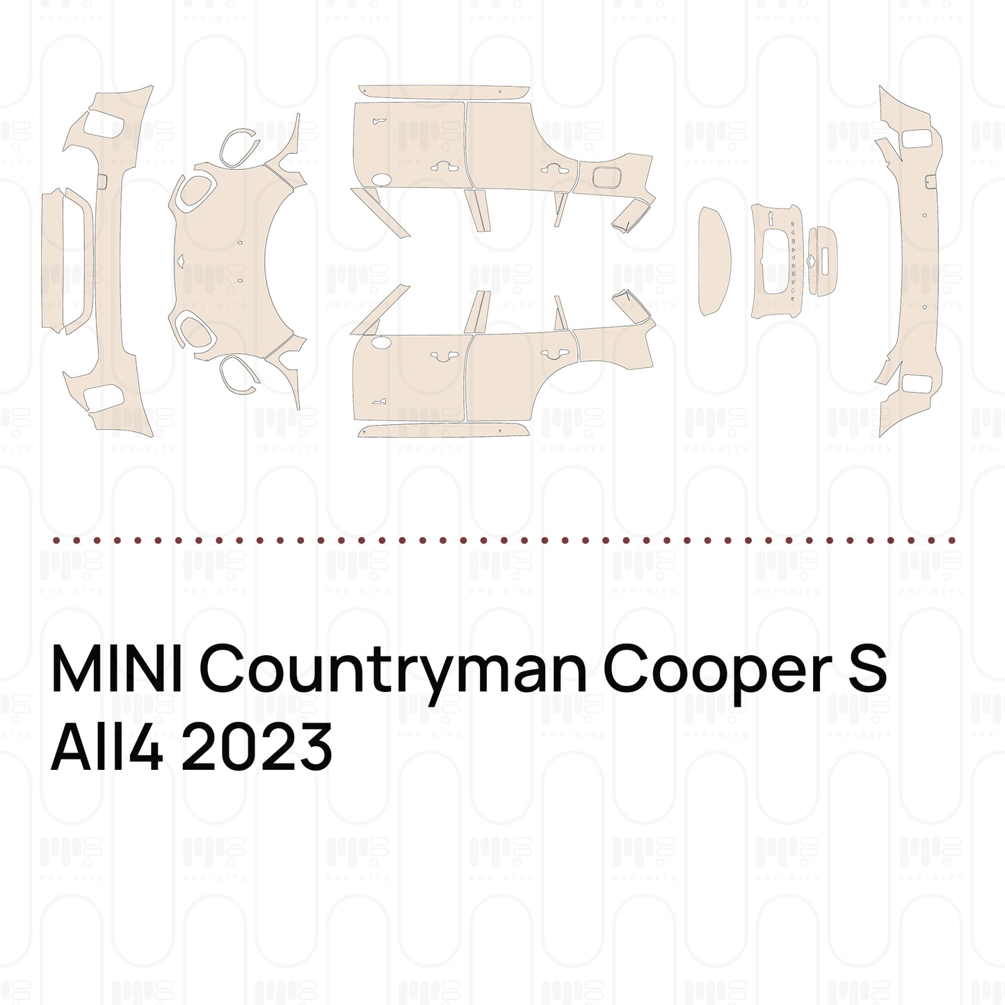 Pre-Cut PPF MINI Countryman Cooper S All4 2023