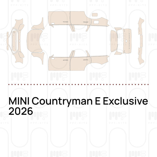 MINI Countryman E Exclusive 2026 – Forskåret PPF-lakbeskyttelsesfilm